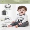 BambooBud Baby 3 Piece Bodysuits Pajama Set Toddlers Long Sleeve Pants Sets Viscose from Bamboo Unisex Soft Sleepwear, Style A, 3-6Months view 2