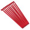 10pcs Tent Rock Stakes Pegs, Camp Awning Canopy Peg Nail 16cm/6.29in Outdoor Heavy Duty Tent Pegs for Awning Canopy Accessories (Red) view 1