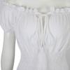 ADELCE Halloween Renaissance Costume for Women Medieval Chemise Dress Pirate Peasant Dress Tops Irish Under Dress White M view 4
