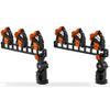 YakAttack SideStage Pro Rod Rack for Kayak Fishing - Set of 2 | Horizontal Fishing Rod Holder with LockNLoad Mount & ClickTrac Rails | Fits Pedal Drive & Motorized Kayaks | Durable USA-Made Gear view 1