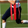 KICHOUSE 4pcs Wear-resistant Rugby Flag Belts Waist Team Flags for Football Training for Youth Games and Outdoor Activities view 3