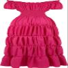 ADELCE Halloween Renaissance Costume for Women Medieval Chemise Dress Pirate Peasant Dress Tops Irish Under Dress Rose 3XL view 2