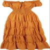 ADELCE Halloween Renaissance Costume for Women Medieval Chemise Dress Pirate Peasant Dress Tops Irish Under Dress Turmeric L view 1