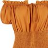 ADELCE Halloween Renaissance Costume for Women Medieval Chemise Dress Pirate Peasant Dress Tops Irish Under Dress Turmeric L view 4