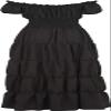 ADELCE Halloween Renaissance Costume for Women Medieval Chemise Dress Pirate Peasant Dress Tops Irish Under Dress Black M view 2