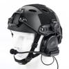 GLECTICAL Comta II Tactical Airsoft Shooting Wargame Headset,with mic Without Noise Cancellation Function,Sponge Ear Pads with ARC Rail Adapter and U94 PTT Kenwood Adapter for Airsoft Sports BK view 2