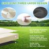 HEOHOU Universal Golf Cart Rear seat Replacement Cushions for EZGO,Yamaha,Club Car Rear Flip Seat,Golf Cart Back Seat Cushions,for EZGO RXV Rear Seat,Seat Bottom and Back Cushion Set,Stone Beige view 3
