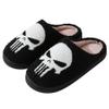 V OPXIN Halloween Slippers for Women Men Pumpkin Spooky Ghost Slippers Cozy Plush Warm Slip-on House Slippers Shoes for Indoor Outdoor Halloween Gifts view 1