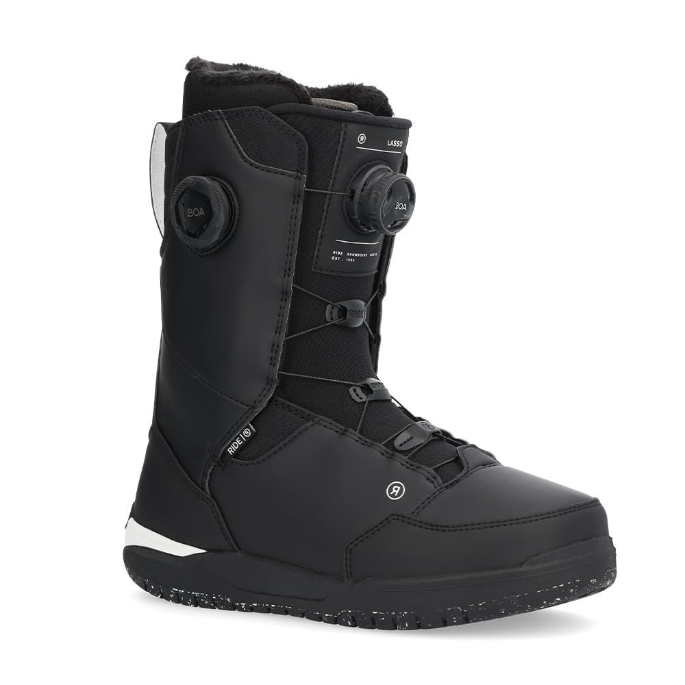 Ride Lasso Men's Snowboard Boots, Black, 12
