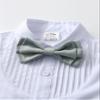 Boarnseorl Baby Boys Pants Sets, Infant Long Sleeve Shirt + Pants + Bow Tie + Suspenders,Toddler Gentleman Outfits,5-6Y view 3