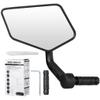 LUMINFLY Mirror Bike Bar End, Rearview with Mirror Strip Reflective, Side Bicycle Mirror, Mirror Clear Glass Crystal, for Bikes Mountain Rotatable 360-Degree Bar Mirror End, E-Bikes, Scooters view 2