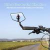 LUMINFLY Mirror Bike Bar End, Rearview with Mirror Strip Reflective, Side Bicycle Mirror, Mirror Clear Glass Crystal, for Bikes Mountain Rotatable 360-Degree Bar Mirror End, E-Bikes, Scooters view 3