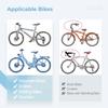 LUMINFLY Mirror Bike Bar End, Rearview with Mirror Strip Reflective, Side Bicycle Mirror, Mirror Clear Glass Crystal, for Bikes Mountain Rotatable 360-Degree Bar Mirror End, E-Bikes, Scooters view 4