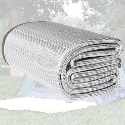 9mm Camping Mat Foam Foil Blanket for Camping Foam Pad Insulating Foil Mat Waterproof Double-sided Moisture-proof Foldable Sleeping Tent Pad Thermal Aluminum Camping mat for Reflecting Heat(1.2m x 2m)