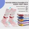OutdoorMaster Ski Socks, Snowboarding Socks for Boys & Girls, Thermal Winter Warm & Breathable, Over The Calf Non-Slip Cuff view 3