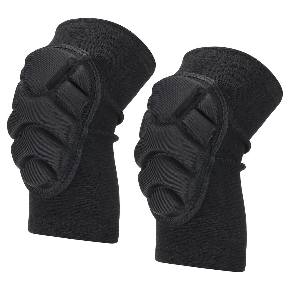 PATIKIL S/M Knee Pads, 2 Pack Thick Sponge Anti-slip Collision Avoidance Knee Sleeve Knee Protection Pad with Soft Foam and Gel Cushion for Men Women Gardening Work, Black