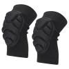PATIKIL S/M Knee Pads, 2 Pack Thick Sponge Anti-slip Collision Avoidance Knee Sleeve Knee Protection Pad with Soft Foam and Gel Cushion for Men Women Gardening Work, Black view 1