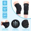 PATIKIL S/M Knee Pads, 2 Pack Thick Sponge Anti-slip Collision Avoidance Knee Sleeve Knee Protection Pad with Soft Foam and Gel Cushion for Men Women Gardening Work, Black view 2