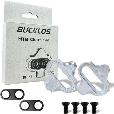 BUCKLOS Replacement Cleats BH-51 / BH-56 Compatible with Shimano MTB SPD Pedals for Spinning Indoor Cycling and MTB Mountain Bicycle Shoes