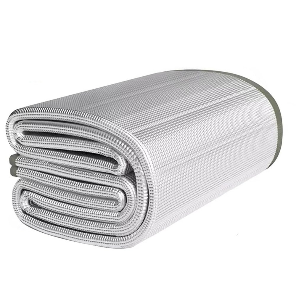 7mm Camping Mat Foam Foil Blanket for Camping Foam Pad Insulating Foil Mat Waterproof Double-Sided Moisture-Proof Foldable Sleeping Tent Pad Thermal Aluminum Camping mat for Reflecting Heat(1m x 2m)