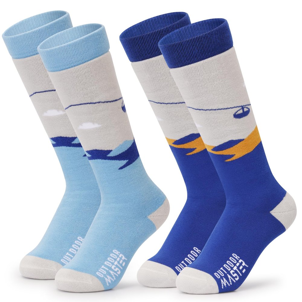 OutdoorMaster Ski Socks, Snowboarding Socks for Boys & Girls