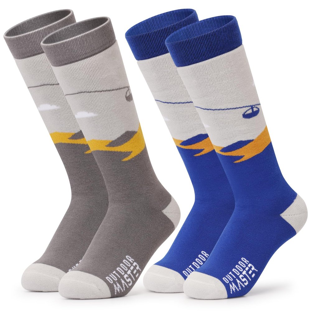 OutdoorMaster Ski Socks, Snowboarding Socks for Boys & Girls