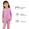 Thermal Underwear for Kids Base Layer Ski Toddler Thermals Set Long Johns Underwear for Boys Girls Bright Yellow Large (100) /3T view 2