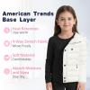 Thermal Underwear for Kids Base Layer Ski Toddler Thermals Set Long Johns Underwear for Boys Girls Bright Yellow Large (100) /3T view 4