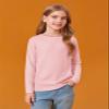 Haloumoning Girls Long Sleeve Shirts Kids Crewneck T-Shirts Fall Tops Tees 5-14 Years Pink view 4
