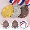 PATIKIL Bronze Award Medals 2 Inch, 3 Pieces Winner Award Medals 3rd Place Gold Prize Style with Neck Ribbon for Games Sports Competitions view 3