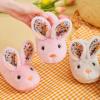 Infant Toddler Cute Bunny Slippers Soft Plush Non-Slip Warm House Slippers Little Boys Girls Winter Indoor Sandals (Grey, 9 Toddler) view 2
