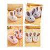 Infant Toddler Cute Bunny Slippers Soft Plush Non-Slip Warm House Slippers Little Boys Girls Winter Indoor Sandals (Grey, 9 Toddler) view 4