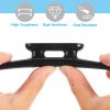 PATIKIL 8 Inch Nylon Boat Dock Cleat 4 Pack Kayak Rope Tie Cleat with Screws for Boat Docks Kayaks Marine Nautical Decor, Black view 4