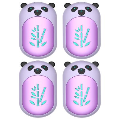 Hand Warmers Rechargeable 4 Pack, 6000mAh Electric Hand Warmer Reusable, 20Hrs Long Heating, Portable Pocket Heater Handwarmer for Women Men, Outdoor Camping, Hunting Gear (4 Pack 716-Purple)