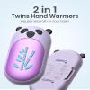 Hand Warmers Rechargeable 4 Pack, 6000mAh Electric Hand Warmer Reusable, 20Hrs Long Heating, Portable Pocket Heater Handwarmer for Women Men, Outdoor Camping, Hunting Gear (4 Pack 716-Purple) view 2