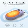 Hand Warmers Rechargeable 4 Pack, 6000mAh Electric Hand Warmer Reusable, 20Hrs Long Heating, Portable Pocket Heater Handwarmer for Women Men, Outdoor Camping, Hunting Gear (4 Pack 716-Purple) view 3