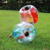 Inflatable Bump Ball Human Collision Ball PVC Body Bubble Bounce Ball for Outdoor Activities 90x80cm (Blue Transparent) view 2