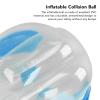 Inflatable Bump Ball Human Collision Ball PVC Body Bubble Bounce Ball for Outdoor Activities 90x80cm (Blue Transparent) view 4