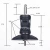EI viento Windsurf Cardon Mast Base-V3.0 for Windsurfing Sailing, 10.5 * 10.5 * 17 CM, Black view 2
