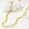 BENEIGE Gold Necklace for Women 14K Gold Plated Dainty Paperclip Necklaces Hypoallergenic Adjustable Gold Paperclip Necklace Jewelry For Women view 3