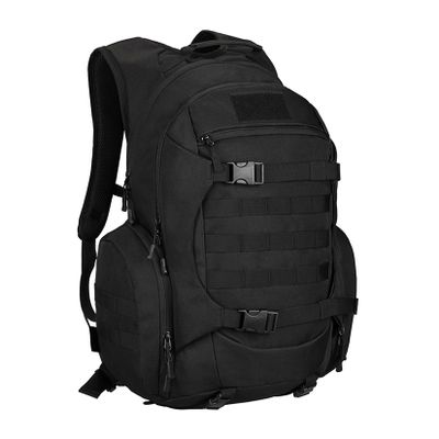 HRTACPAG Tactical Travel Backpack Large Military Tactical Assault Pack, 3 Day Heavy Duty Camping Rucksack, 45L Hiking Bags (Black)