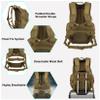 HRTACPAG Tactical Travel Backpack Large Military Tactical Assault Pack, 3 Day Heavy Duty Camping Rucksack, 45L Hiking Bags (Black) view 3