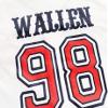 Womens Cropped 98 Baseball Jersey Button Down V-Neck Country Vintage Jersey Casual Sports Softball Shirt White view 4