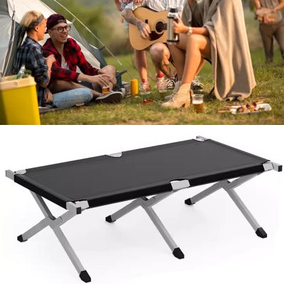 WDFYJ Portable Folding Outdoor Camping Cot Bed, Waterproof and Breathable, Can Carry 300lb, with Storage Bag, Travelling, Mountaineering, Hiking