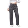 Baggy Wide Leg Sweatpants for Women High Waist Fleece Joggers with Pockets Casual Comfy Track Pants 2024 Loose Fit Lounge Pants Baggy Athletic Pants Drawstring Pants Y2k Sweatpants for Teen Girls view 1