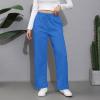 Baggy Wide Leg Sweatpants for Women High Waist Fleece Joggers with Pockets Casual Comfy Track Pants 2024 Loose Fit Lounge Pants Baggy Athletic Pants Drawstring Pants Y2k Sweatpants for Teen Girls view 2