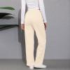 Baggy Wide Leg Sweatpants for Women High Waist Fleece Joggers with Pockets Casual Comfy Track Pants 2024 Loose Fit Lounge Pants Baggy Athletic Pants Drawstring Pants Y2k Sweatpants for Teen Girls view 4