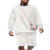 2 piece set for men Men's 2 Pieces Shirt Set festival outfits for men mens casual outfits lounge sets for men matching couple outfits Fall Tracksuit winter clothes for men sets Texture Sets for Men view 1