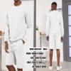 2 piece set for men Men's 2 Pieces Shirt Set festival outfits for men mens casual outfits lounge sets for men matching couple outfits Fall Tracksuit winter clothes for men sets Texture Sets for Men view 4