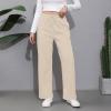 Baggy Wide Leg Sweatpants for Women High Waist Fleece Joggers with Pockets Casual Comfy Track Pants 2024 Loose Fit Lounge Pants Baggy Athletic Pants Drawstring Pants Y2k Sweatpants for Teen Girls view 2